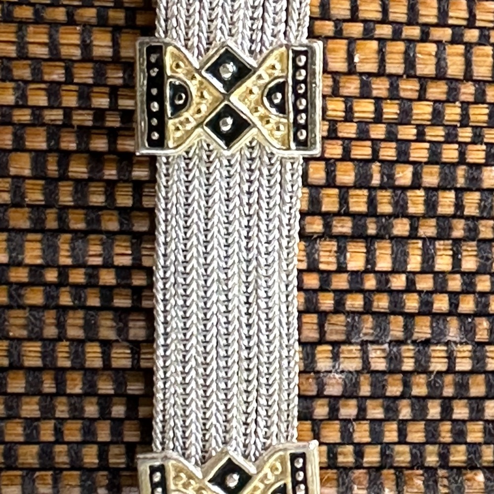 Gold and Silver Beaded Bracelet - Picture 2 of 2